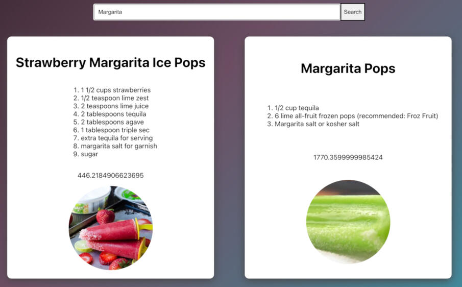 ReactJS Recipe App using Edaman API